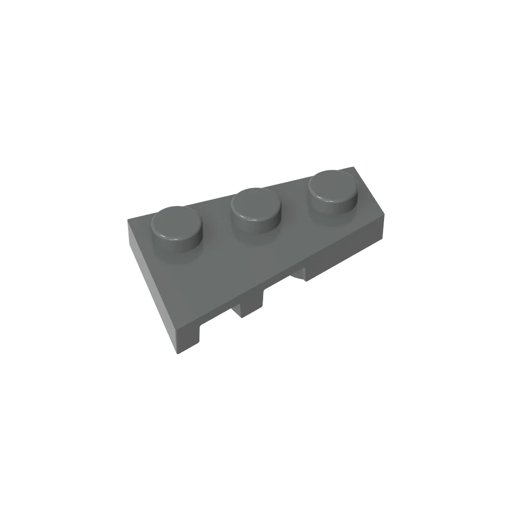 Gobricks GDS-547 Wedge Plate 3 x 2 Right | Compatible Building Block for DIY Creation alternate view