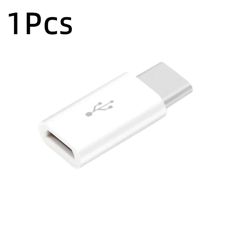 1/3Pcs Micro USB Female To Type C Male Adapter OTG Converter Micro-B To USB-C Connector detail view