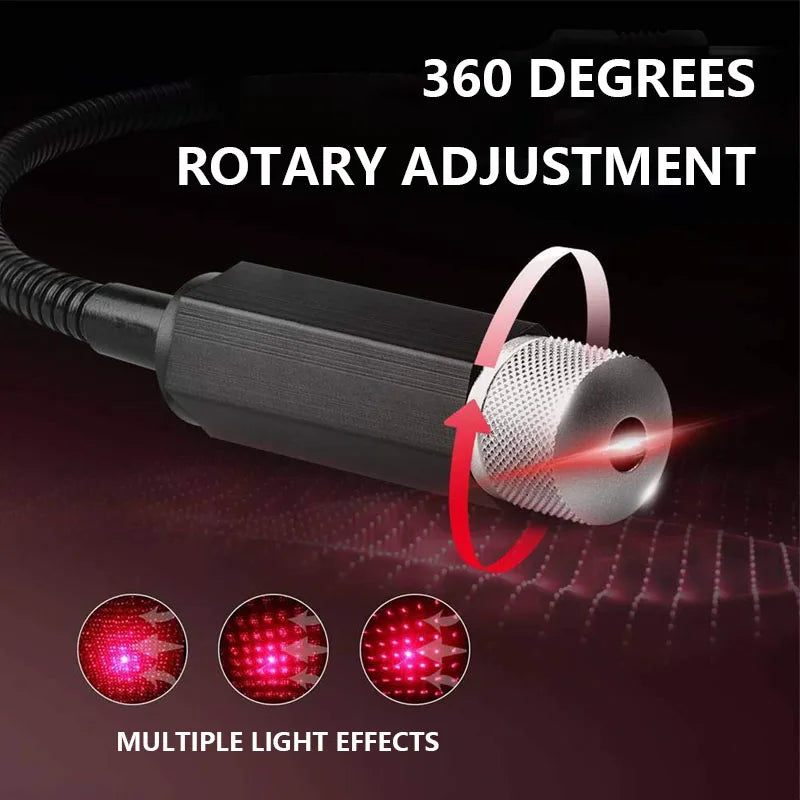 LED Car Roof Star Night Light Projector | USB Galaxy Atmosphere Lamp for Auto lifestyle view