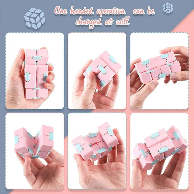 Infinity Flip Puzzle Cube | Anti Stress Fidget Toy for Focus lifestyle view