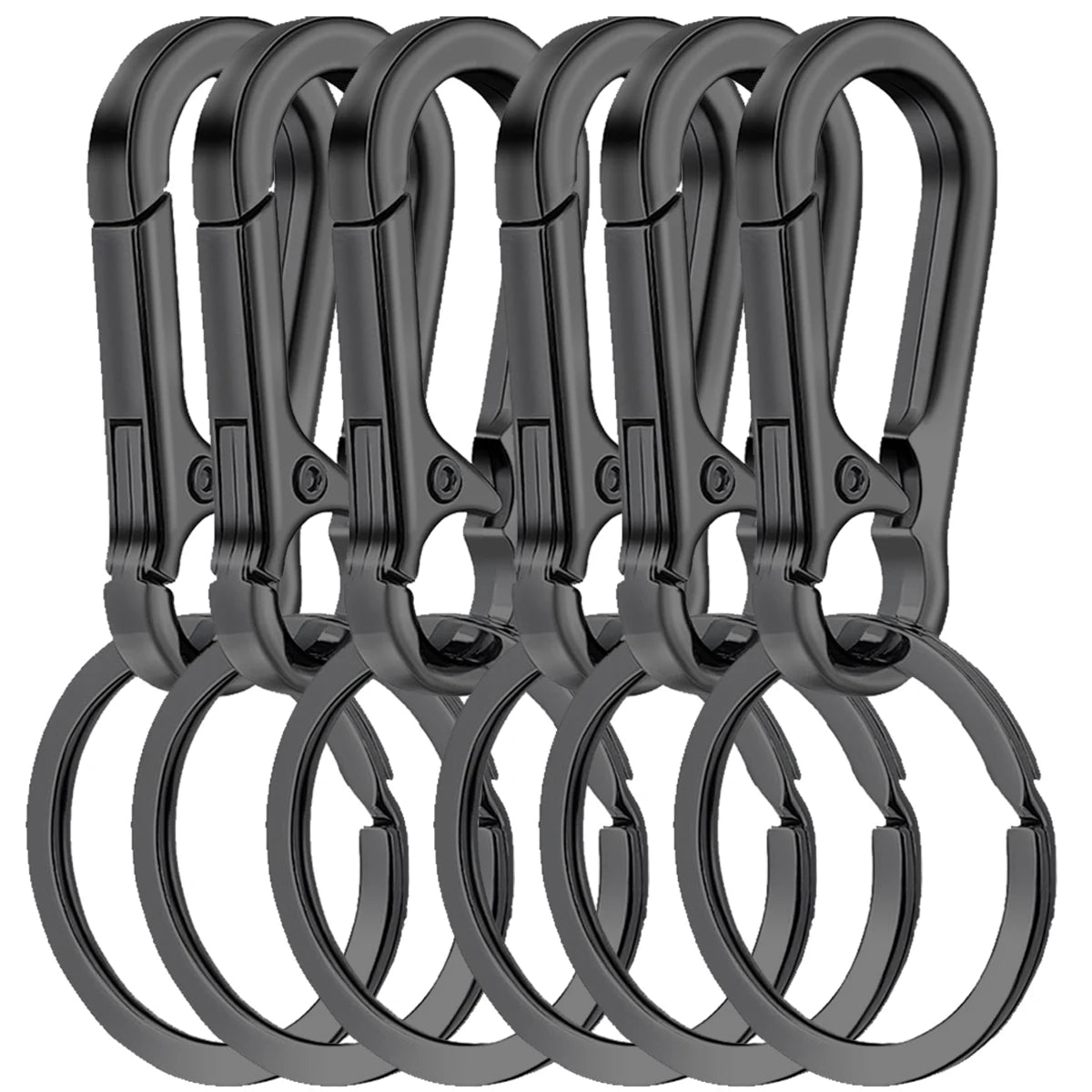 Clip Keychain Metal Carabiner Shape Key Ring Keyring Key Holder Clips Hook Holder Organizer