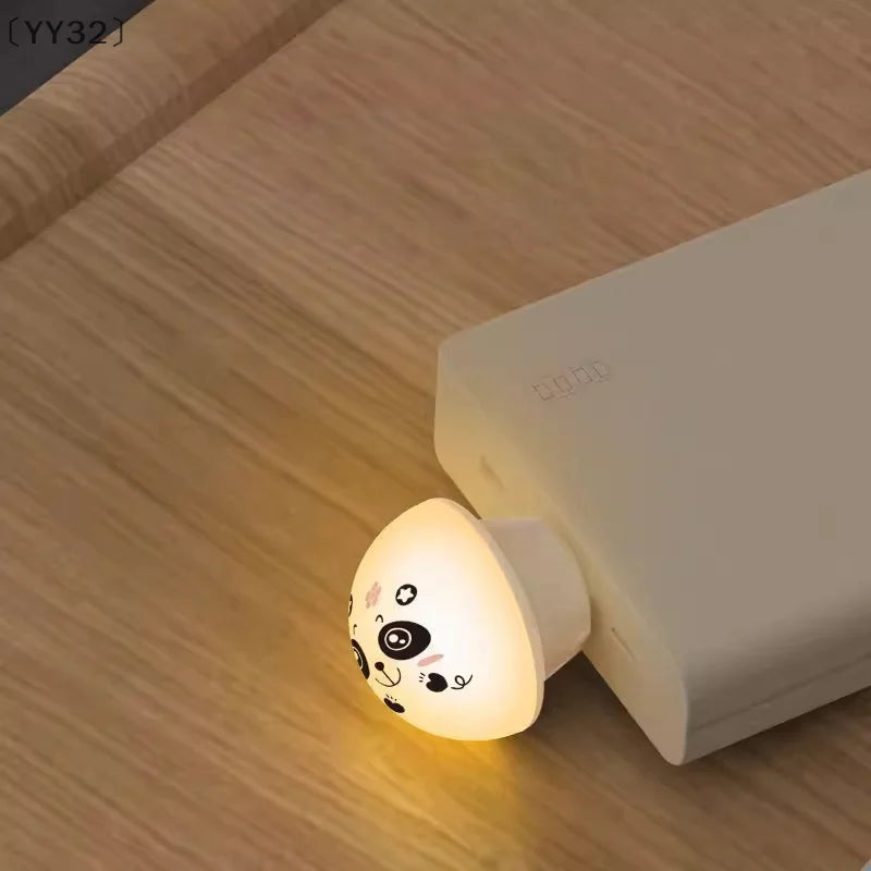 USB Panda Smart Voice Control Night Light | AI-Enabled Bedside and Camping Lamp lifestyle view