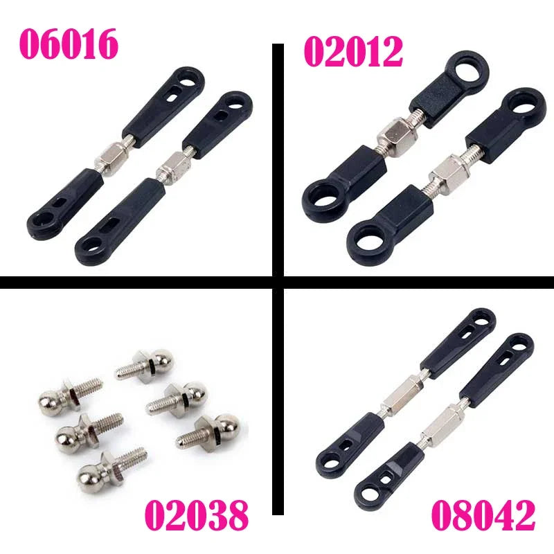 HSP RC Car 02012 Upper Swing Arm 06016 Steering Lever 08042 02038 Servo Link for 1/10 RC Car Buggy T
