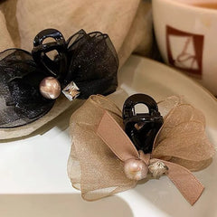 New Elegant Bowknot Hairpin For Women Girls Sweet Bowknot Barrettes Fashion Small Hair Claw Versatile Hair Accessories Gifts