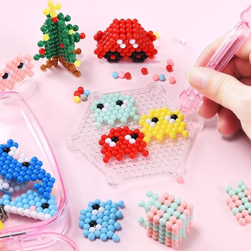 600Pcs box Hama Water Beads Spray Magic Beads Educational Perler perlen beads Puzzl additional angle