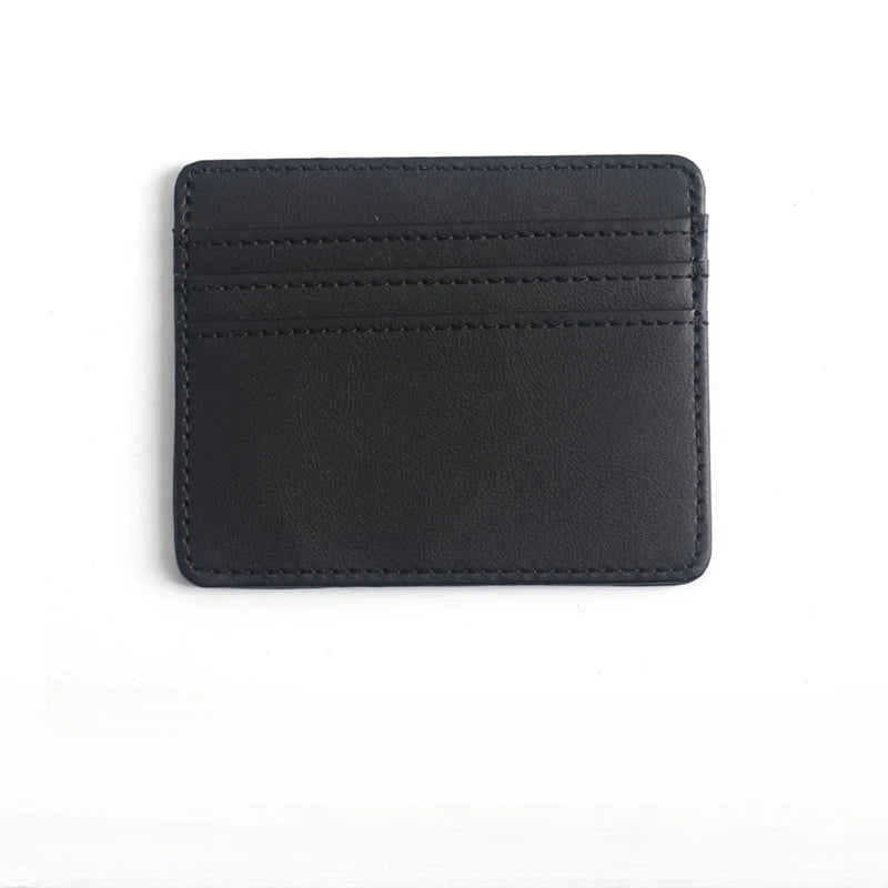 1Pc Pu Leather ID Card Holder | Slim Candy Color Credit Card Box additional angle