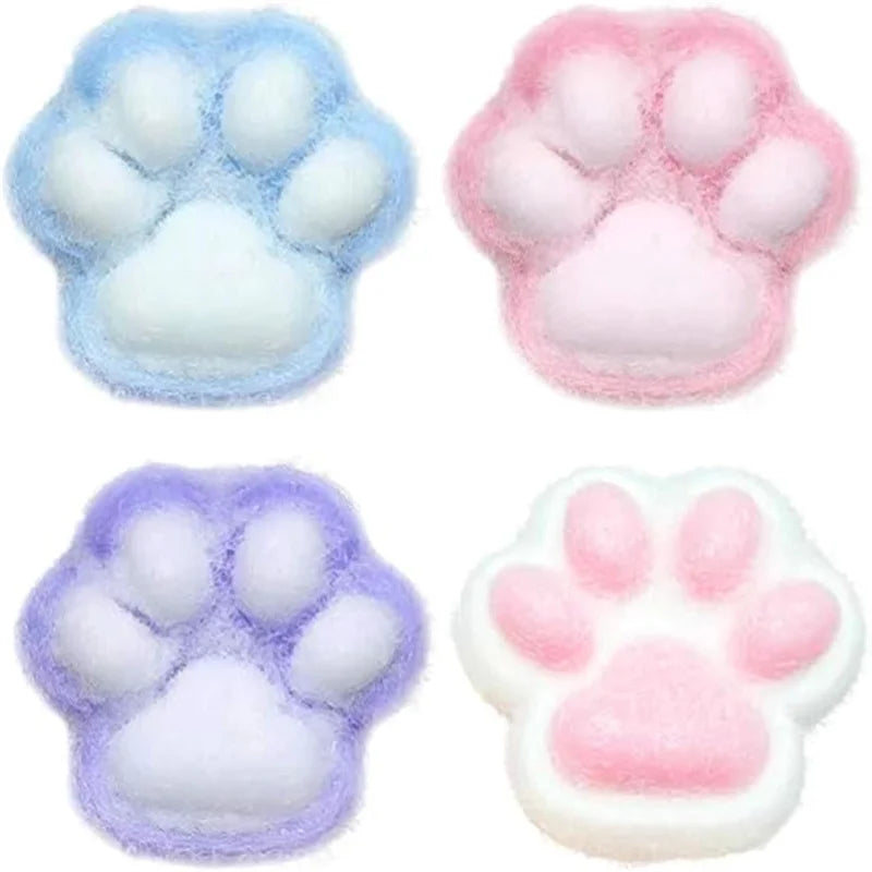Cat Paw Squishy Toy | Cute Fufu Stress Relief Fidget for Kids and Adults close-up view