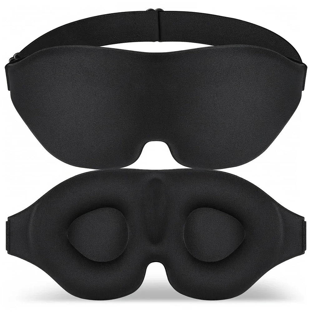 3D Contoured Sleep Mask | Light Blocking Eye Cover for Men and Women additional angle