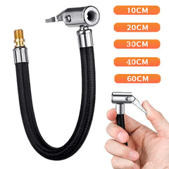 Tire Air Inflation Extension Hose Connector Adapter | Car & Motorcycle