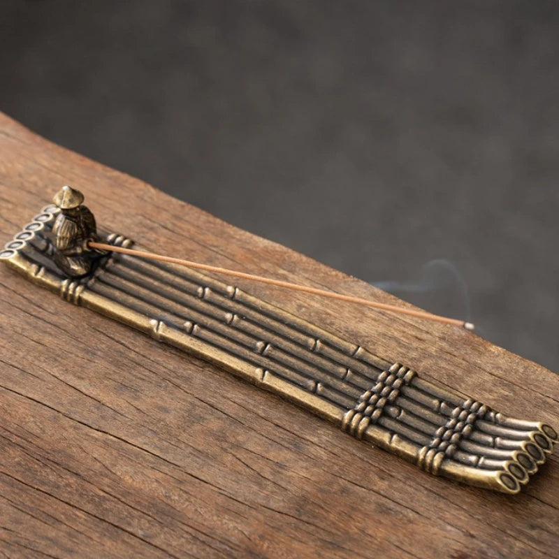 Creative Incense Holder | Japanese Old Men Fishing Incense Stick Burner alternate view