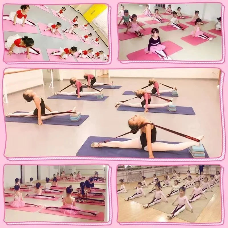 Yoga Stretch Resistance Band | Multi Loop Stretching Strap for Flexibility Training additional angle