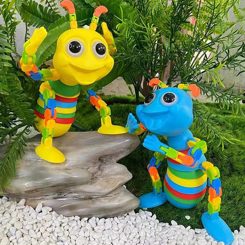 3D Sensory Stress Relief Slug Toy | Twistable Fidget Caterpillar for Anxiety additional angle