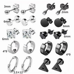 EVISPOL 316L Stainless Steel Small Hoop Earrings For Women Man Hypoallergenic Stud Earri detail view