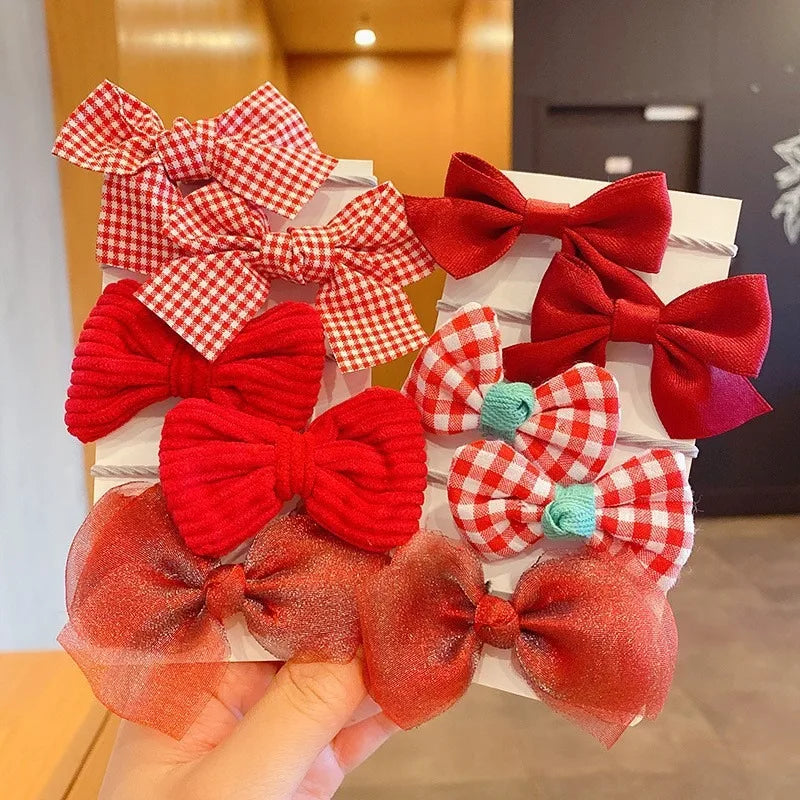 10pcs Hair Accessories Girls Scrunchies Aesthetic Lacos De Cabelo Infantil Bands Kids Ba detail view