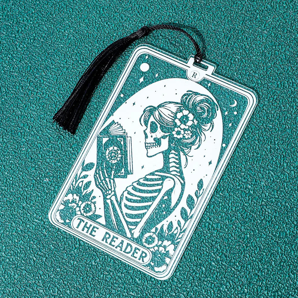 1pc Gothic-Style Acrylic Reading Bookmark, Suitable for Both Men and Women, Personalized detail view