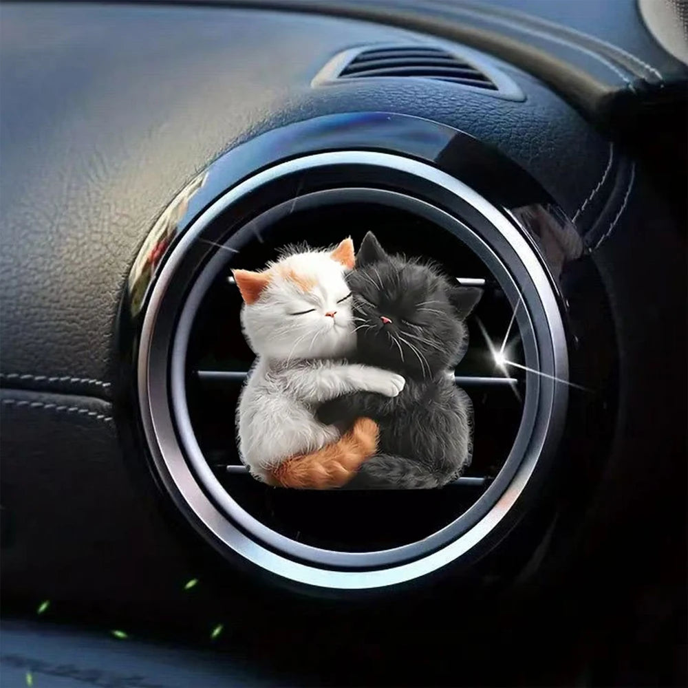 Car Cat Air Freshener Diffuser Car Air Outlet Perfume Clips Air Outlet Aroma Diffus additional angle