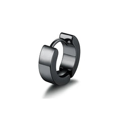 Hip-Hop Jewelry 925 Silver Earrings Tide Black Male Ear Clips Female Single Earrings detail view