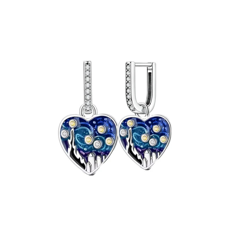 925 Sterling Silver Cherry Butterfly Shining Zircon Stud Earrings | Women's Holiday C lifestyle view