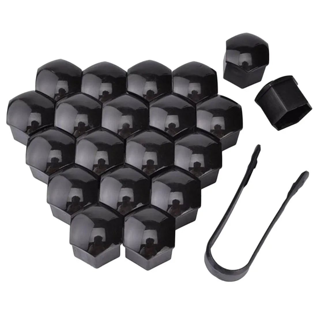 17mm/19mm/21mm 20Pcs Car Wheel Nut Caps Protection Covers Caps Auto Hub Screw Cover Blac detail view
