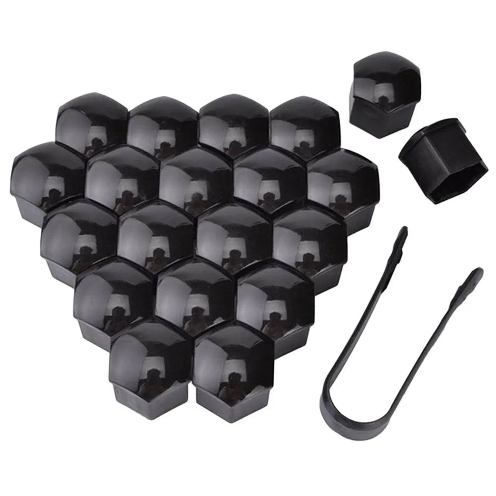 17mm/19mm/21mm 20Pcs Car Wheel Nut Caps Protection Covers Caps Auto Hub Screw Cover Blac detail view