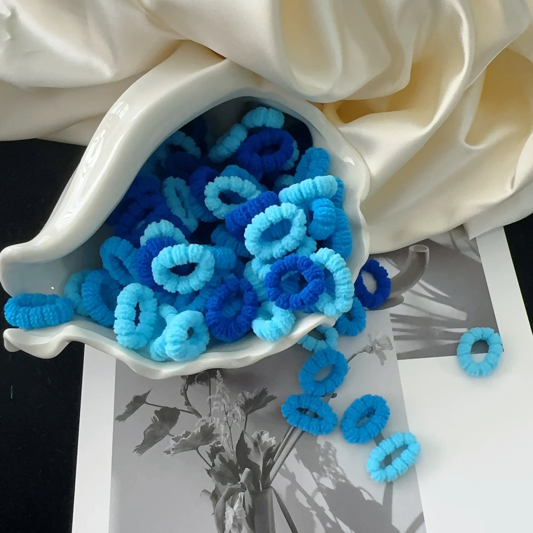 Scrunchie Rubber Band Kid Hair for Girls Ponytail Hold close-up view