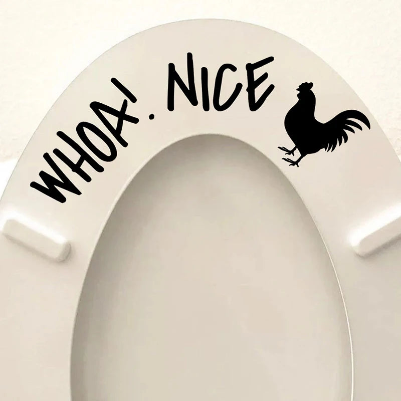 PUT ME DOWN Toilet Seat Reminder Sign | Funny Vinyl Bathroom Decal alternate view