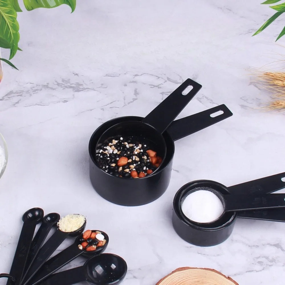 PP Measuring Spoon Set | Lightweight Plastic Kitchen Scoops close-up view