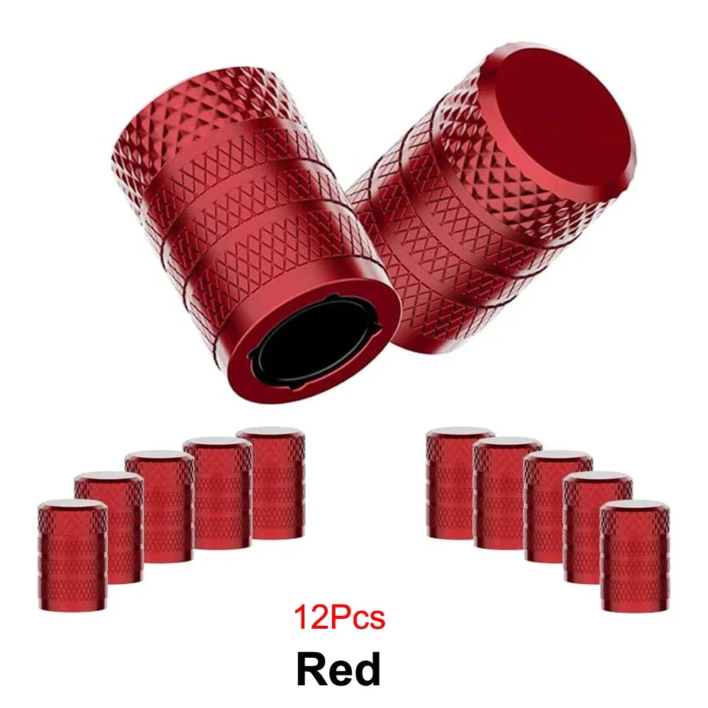 Aluminum Tire Valve Caps 4/8/12 Pcs Universal Stem Covers