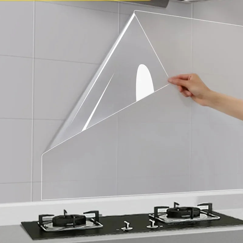 Plastic Electrostatic Wall Film | Waterproof, Oil-Proof Kitchen Tile Protector alternate view