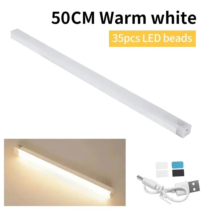 Wireless LED Motion Sensor Cabinet Light | USB Rechargeable Night Light close-up view