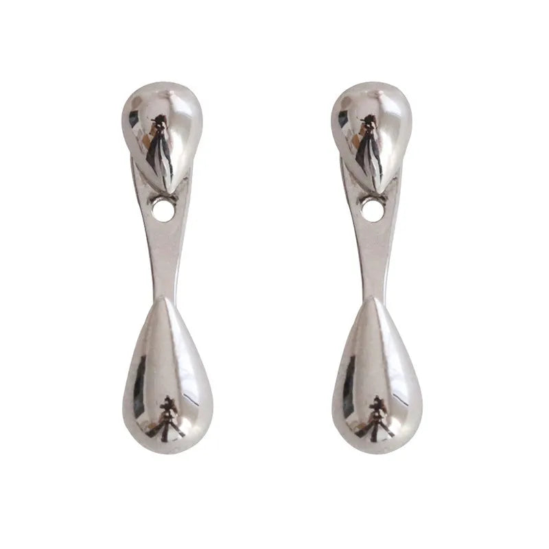 FTCY Water Drop Earrings For Women Irregular Geometry Claw Stud Earrings Luxury Korea lifestyle view