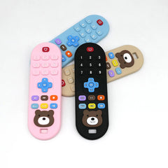 1/4pcs Children's teething remote control silicone material baby teething toys simulatio detail view