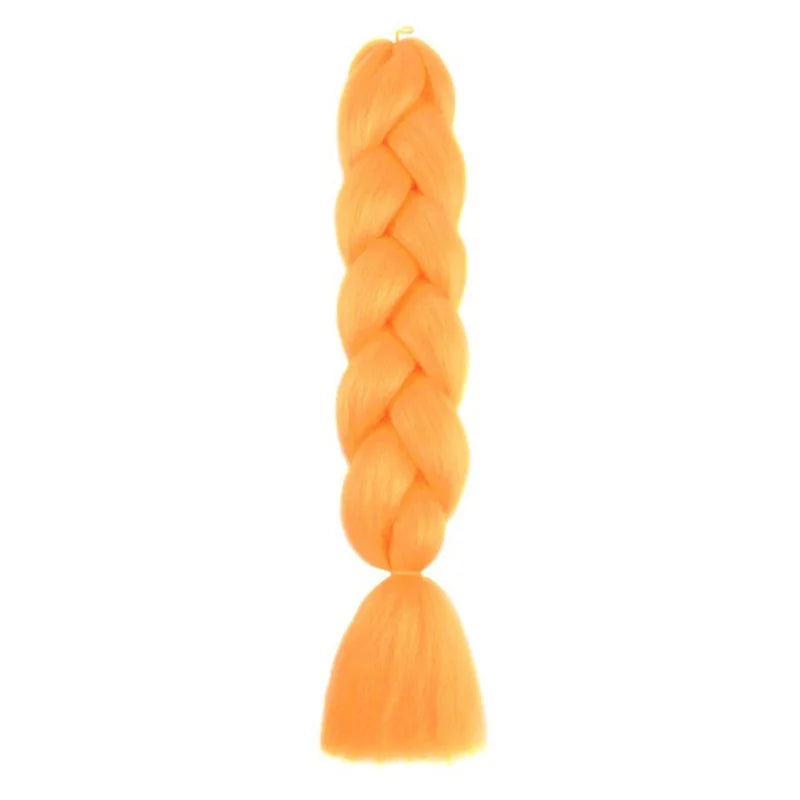 24Inch Synthetic Long Box Jumbo Braiding Hair Extensions Yaki Straight Texture for Women detail view