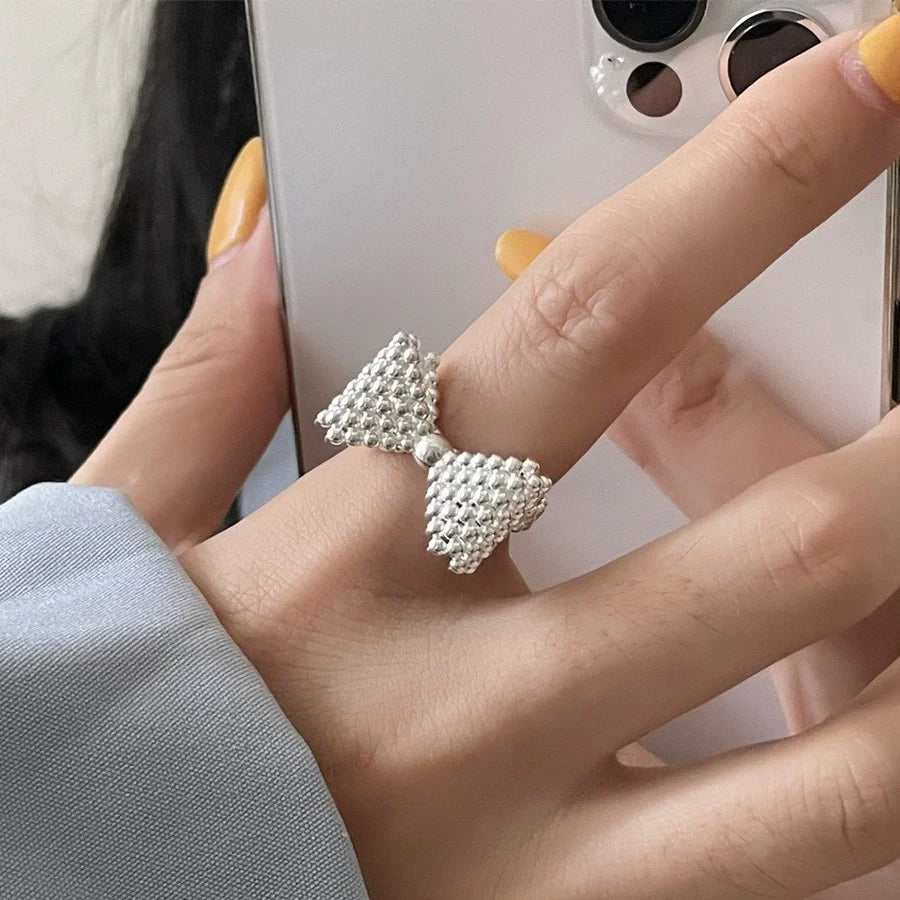 Sterling Silver Bow Ring for Women