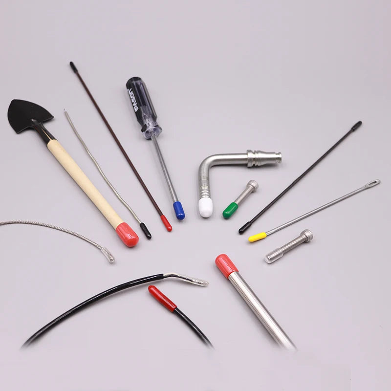 7 Colors In Stock PVC Rubber Cap Silicone Cover Plastic Pipe Sleeve Hub Thread Protectio detail view