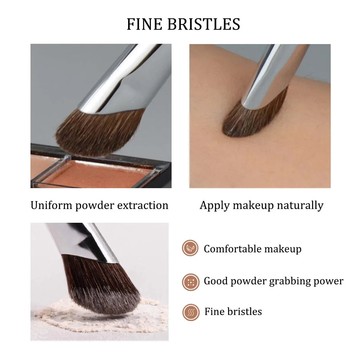 Facial Contour Makeup Brush Soft head blush Highlight Korean cosmetics female facial lifestyle view