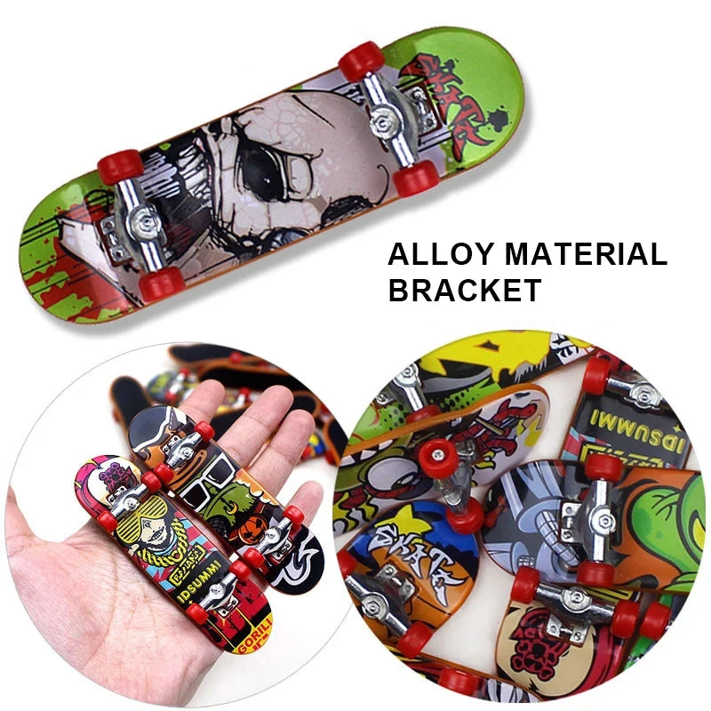 AMZSTEM Fingerboard Set | Professional Mini Skateboard Toy Collection close-up view