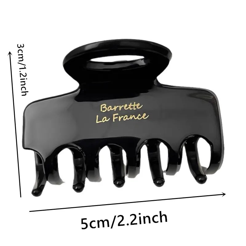Red Acetate Hair Crabs 5.5cm Long Hair Clips for Girls And Women Korean Fashion Tie u lifestyle view
