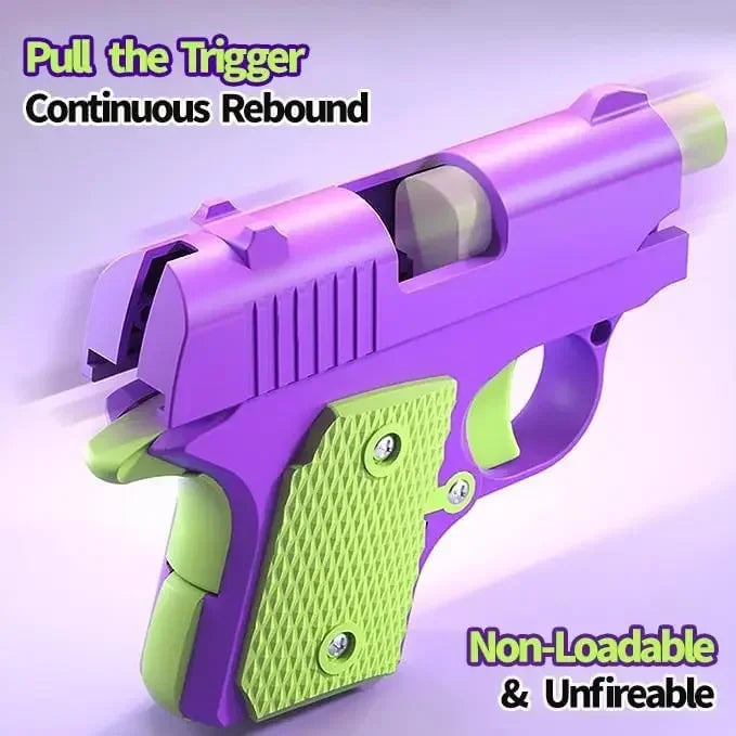 Stress Relief Pistol Toy | Mini Manual Burst Fidget Gun detail view