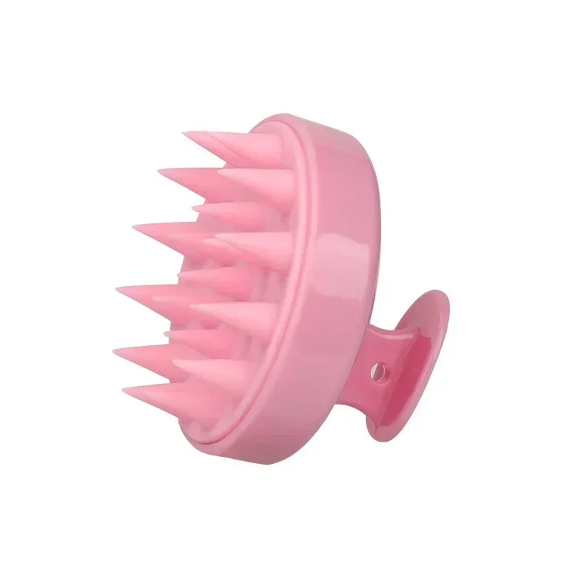 Silicone Shampoo Brush Head Scalp Massage Comb Hair Dye Tint Oil Applicator Bottle with detail view