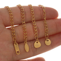 10pcs Stainless Steel Extension Chains with Lobster Clasps | DIY Jewelry Findings detail view