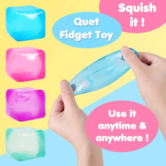 High Density Gel Ice Cube Squeeze Toy | Decompression Stress Relief Fidget alternate view