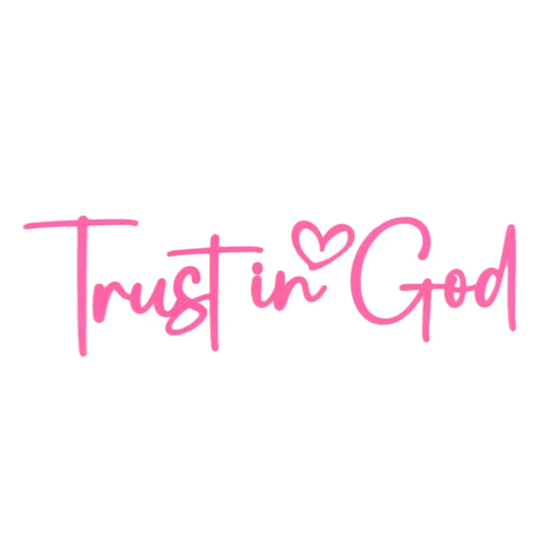 Trust In God Car Mirror Decal