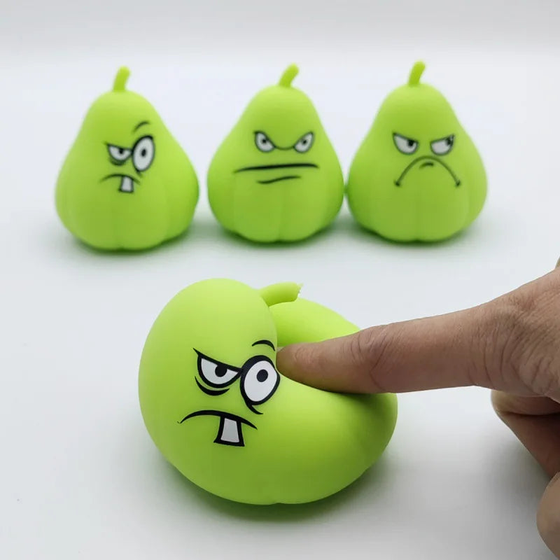 NEW Children or Adults Creative Japanese Melon Stress Relieving Wogua Pinching Music R close-up view
