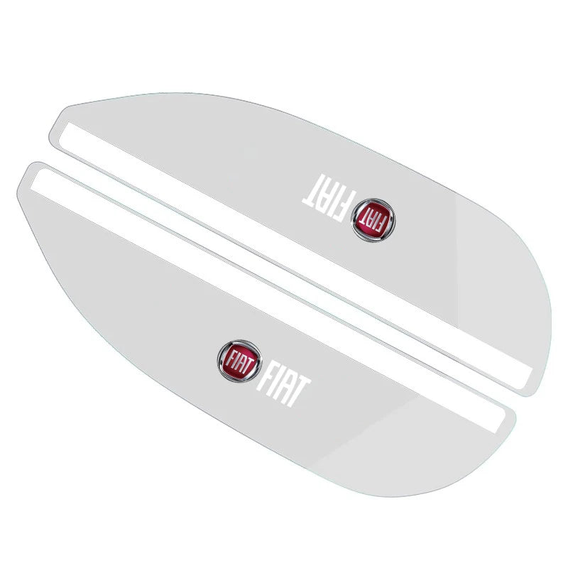 2Pcs Car Rearview Mirror Rain Shield Rain Eyebrow Cover for Fiat Abarth 500e Panda | Tra detail view