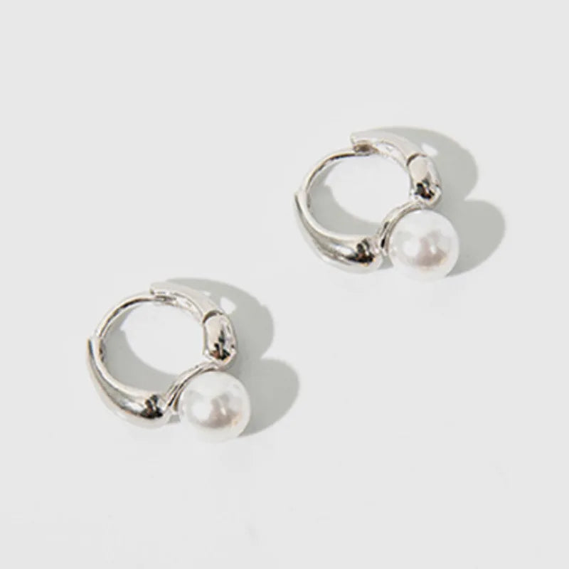 925 Sterling Silver Pearl Stud Earrings for Women | Elegant Wedding Jewelry Gift alternate view