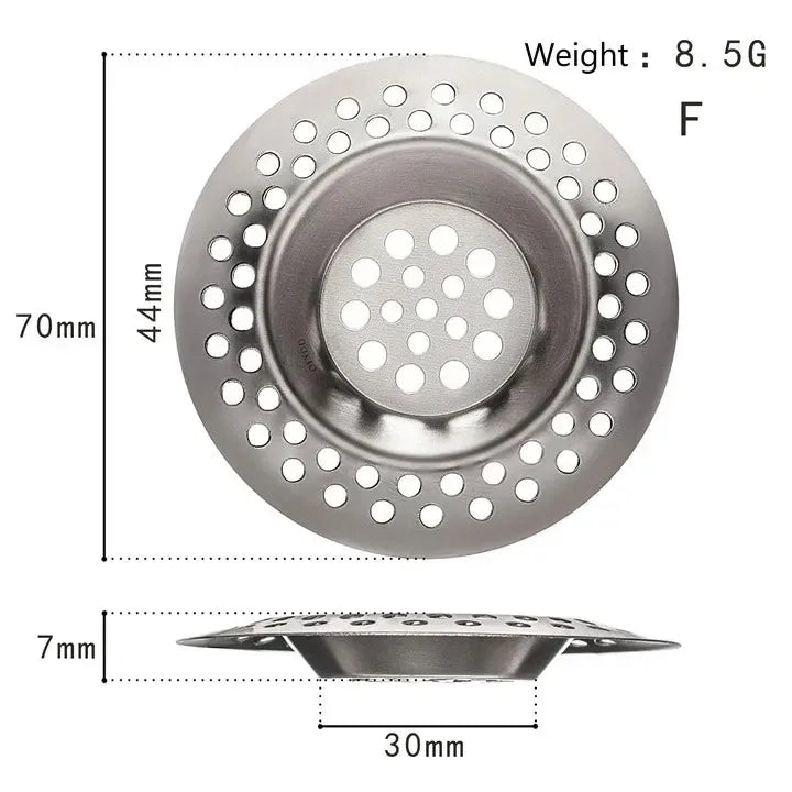 Kitchen Sink Strainer | Stainless Steel Mesh Drain Filter for Sink and Bathroom close-up view
