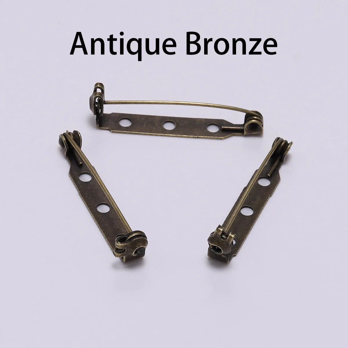 20-50pcs 20 25 32 38mm Brooch Clip Base Pin Blank Safe Lock Brooch Pin Base Badge Holder For DIY Jewelry Making Finding Supplies