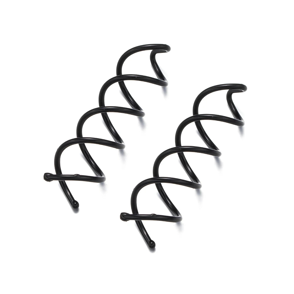 10pcs Spiral Hair Bobby Pins Non-Scratch Round Clip Bun Twist for Girls, Women and Ki lifestyle view
