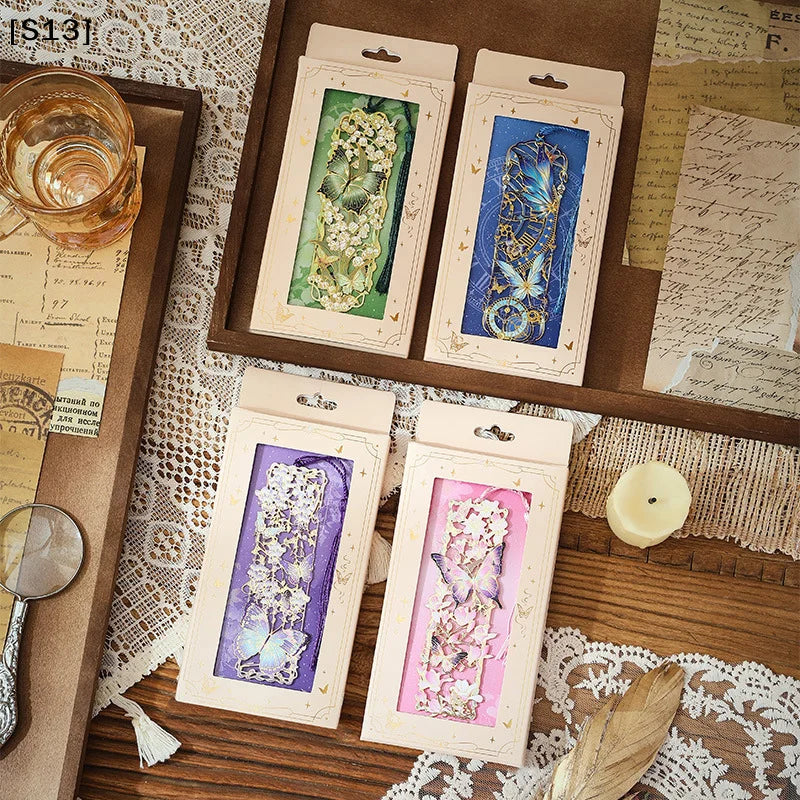 Chinese Style Tassel Hollow Butterfly Metal Bookmark Gift For Students Teachers Readi lifestyle view